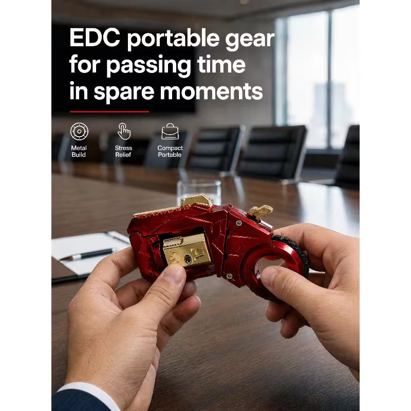 EDC Metal Fidget Toy – Transformable Stress Relief Spinner