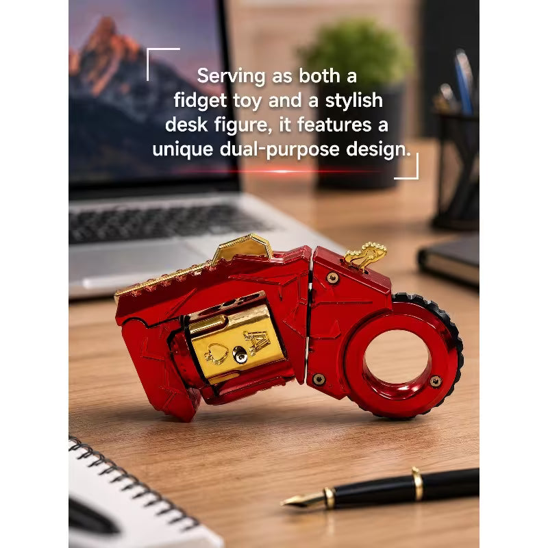 EDC Metal Fidget Toy – Transformable Stress Relief Spinner
