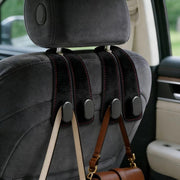 2 Pcs Car Seat Hooks, Leather Car
