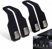 2 Pcs Car Seat Hooks, Leather Car