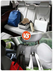 2 Pcs Car Seat Hooks, Leather Car