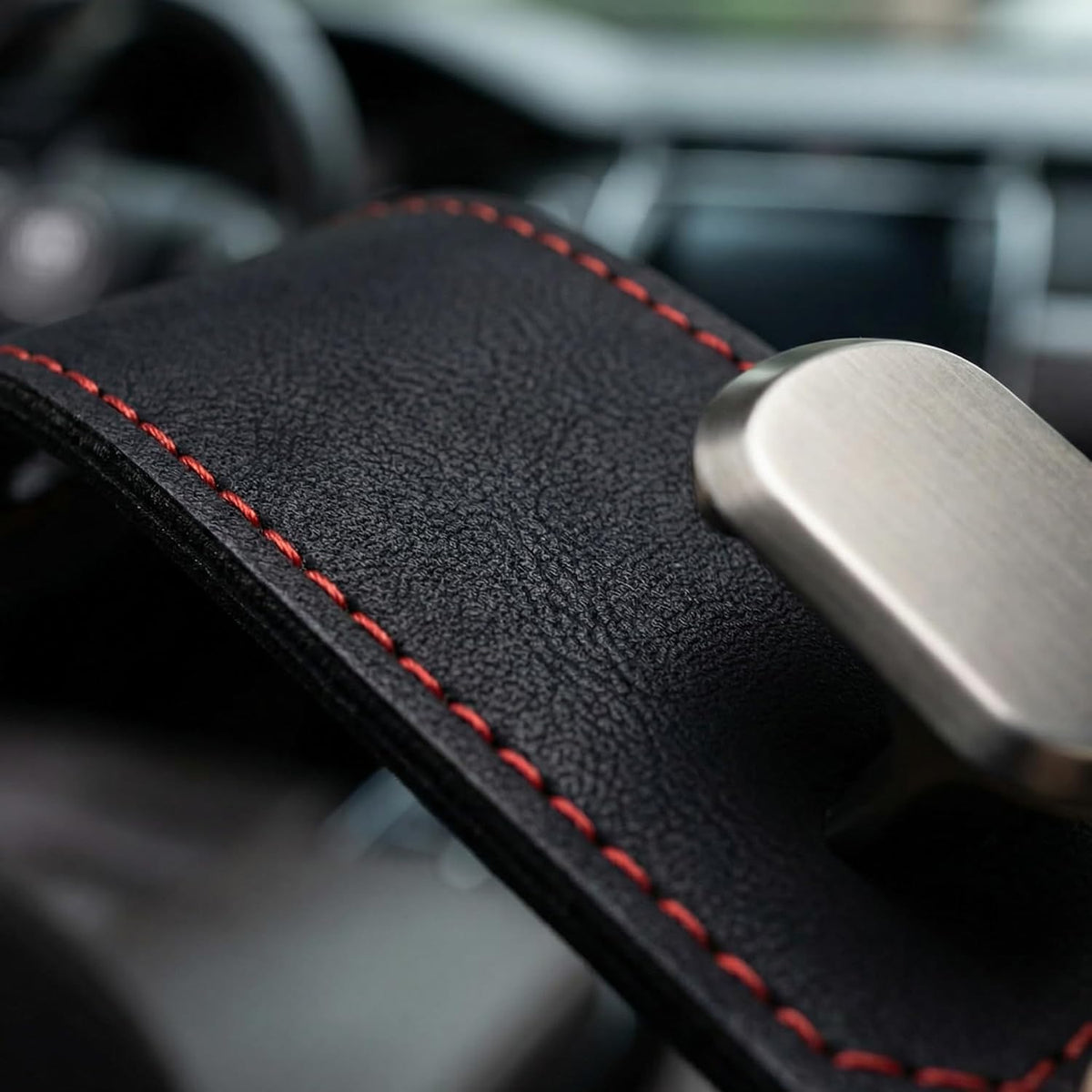 2 Pcs Car Seat Hooks, Leather Car