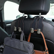 2 Pcs Car Seat Hooks, Leather Car
