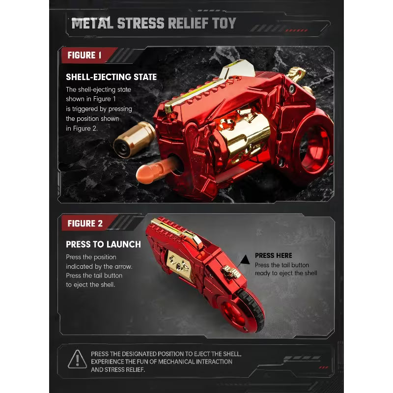 EDC Metal Fidget Toy – Transformable Stress Relief Spinner